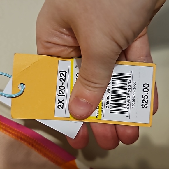 Kona Sol multi color high waisted full coverage bathing suit bottom.  NWT - Picture 3 of 6